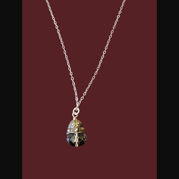 925 Sterling Smokey Quartz .85" Pendant On A 16"Chain Necklace - Picture 6 of 6